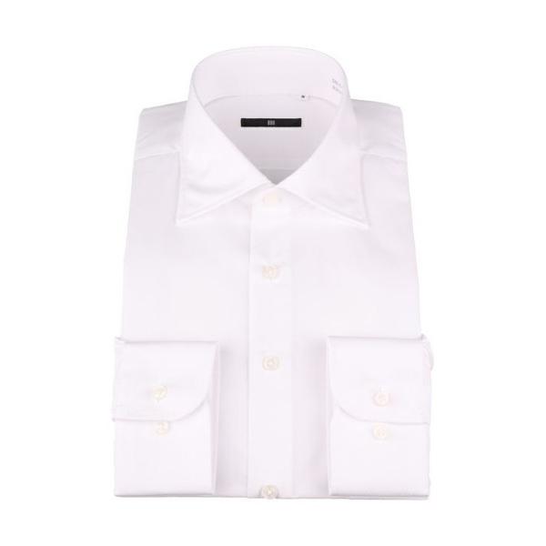 フォーマル シャツ 形態安定　ワイドカラ―ワイシャツ メンズ