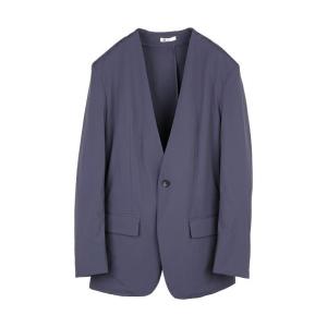 スーツ ジャケット ノーカラー1釦ジャケット