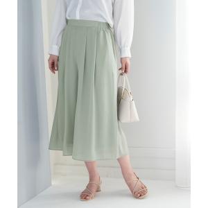パンツ リサイクルポリシフォンジョーゼットスカーチョ レディース