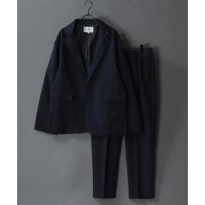 セットアップ SITRY Tailored Jacket Setup/別注 ポリトロ テーラードジャケット＆タックテーパードパンツ セットアップ メン