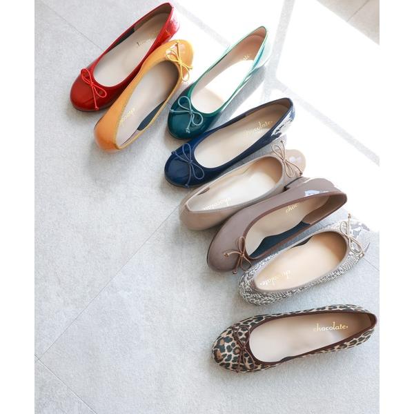 バレエシューズ パンプス ラウンドバレエシューズ「日本製」