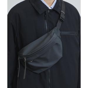 バッグ ウエストポーチ 撥水ポリッシュナイロンウエストポーチ/ボディバッグ「ユニセックス」 メンズ