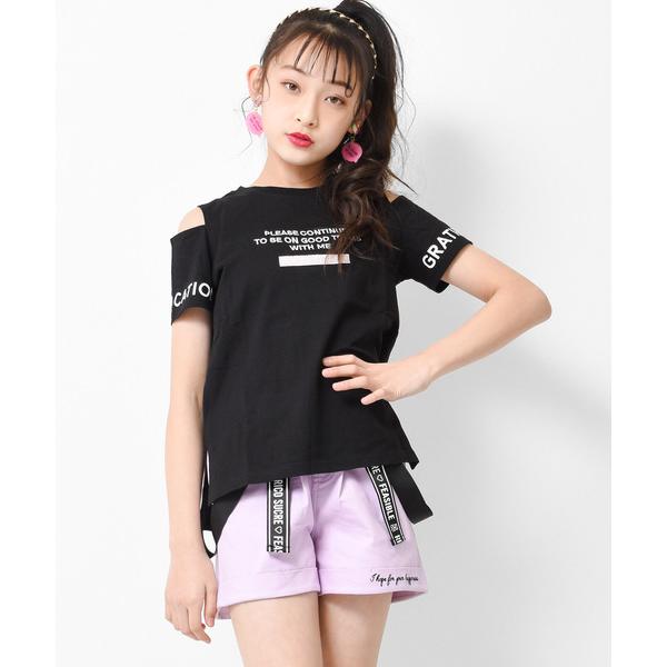 tシャツ 肩あきTシャツ キッズ 子供服 女の子