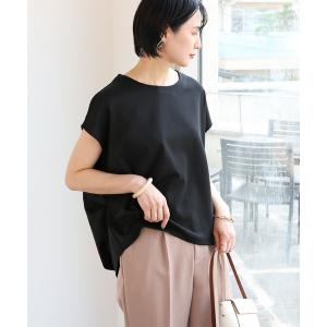 tシャツ Tシャツ きれいめポンチ裾タックトップス