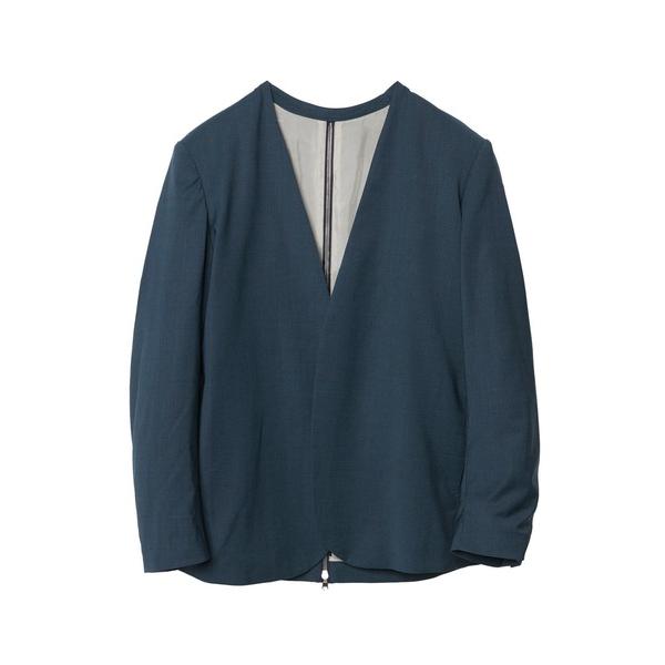 ジャケット ノーカラージャケット ALBINO SUPER'100 NO COLLAR JACKET...