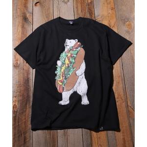 tシャツ Tシャツ WEB限定 go slow caravan×FREAK'S STORE/ゴースローキャラバン 別注　HOT DOG クマプリントT