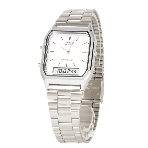チープカシオ 腕時計 「CASIO（カシオ）」アナデジ　メタル メンズ レディース