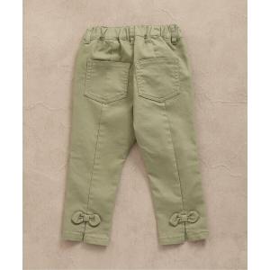 パンツ WEB限定うしろスリット＆りぼんテーパードパンツ