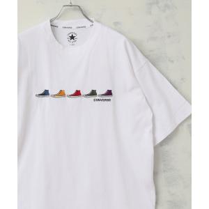tシャツ 「CONVERSE/コンバース」FIVE シューズ刺繍 半袖Tシャツ メンズ レディース