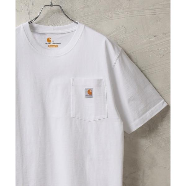 tシャツ Tシャツ メンズ 「Carhartt カーハート」ワンポイントロゴ ポケ付き半袖Tシャツ