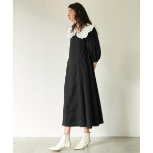 フィント F I N T 刺繍入り花柄切替ロングワンピース Brown ブランド公式 Locomall ロコモール 通販 Paypayモール