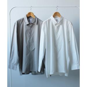シャツ ブラウス 　Organic Cotton Wide Shirt   オーガニックコットンワイドシャツ