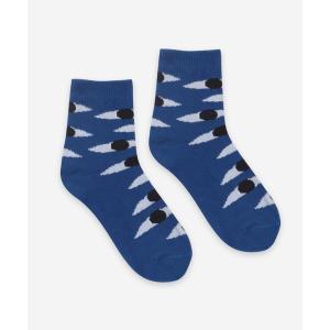 靴下 Eyes Blue Short Socks｜zozo