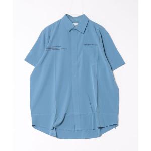 シャツ ロング丈ビッグシルエットプリント半袖シャツ メンズ レディース