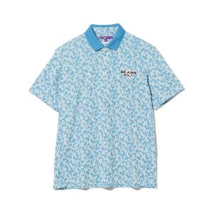 ポロシャツ BEAMS GOLF PURPLE LABEL / 花柄 ジャカード ポロシャツ