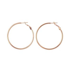 ピアス blackdia ocean 18KGPシンプルフープピアス レディース