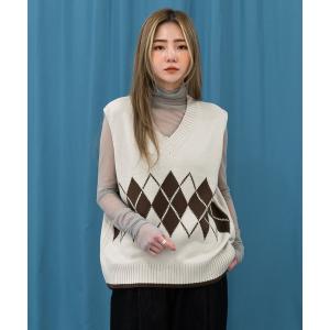 アーガイル ベスト レディーストップス の商品一覧 ファッション 通販 Yahoo ショッピング