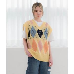 アーガイル ベスト レディーストップス の商品一覧 ファッション 通販 Yahoo ショッピング