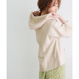 パーカー 「ORGABITS」裏毛ジップショートフーディー レディース
