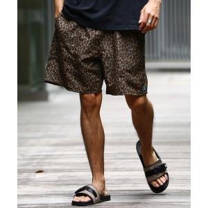 パンツ WEB限定 コットンナイロン パッカブル ショーツ/レオパード/ペイズリー/アロハ柄