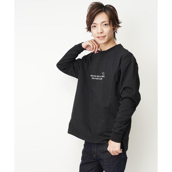 tシャツ ビッグシルエットバックプリントクルーネック長袖Tシャツ(IR) メンズ レディース
