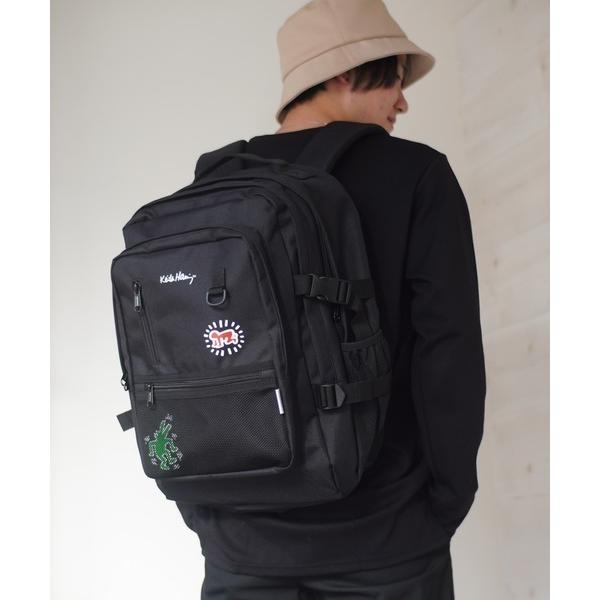 デイバック リュック 「Keith Haring / キースヘリング」 アートプリントサイドベルトメ...