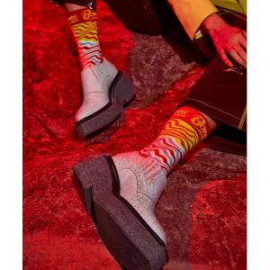 靴下 「Limited」Happy Socks × David Bowie ZIGGY STARDUST クルーソックス 14211002 メンズ