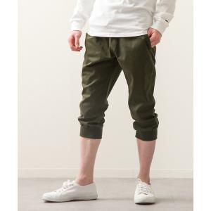 ジーンズ 「ZIP FIVE」高密度ストレッチデニム ツイルクロップドイージーリブジョガーパンツ メンズ レディース
