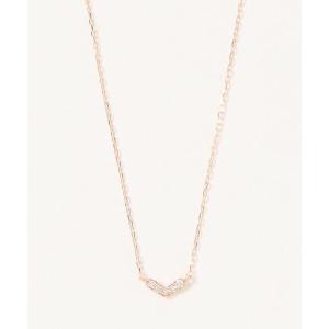 con affetto ネックレス Pt900/850ダイヤフラワーネックレス