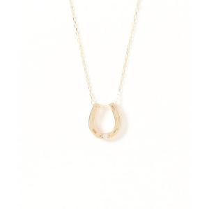 con affetto ネックレス K10ダイヤホースシューネックレス レディース