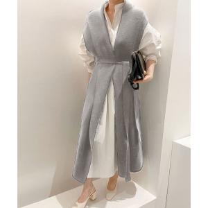 セットアップ ロングシャツワンピ・ジレセットアップ レディース