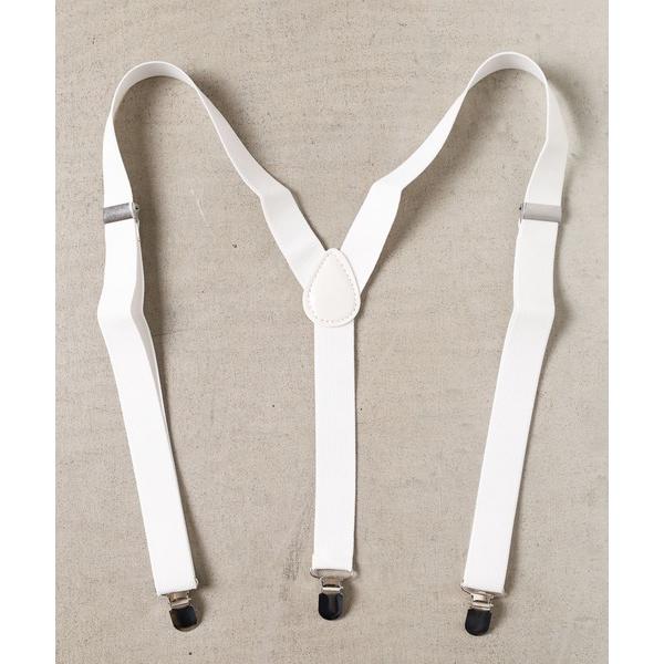 サスペンダー ソリッドカラーサスペンダー レディース メンズ