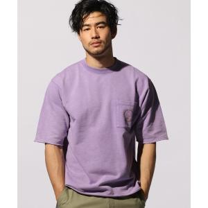 メンズ tシャツ Tシャツ スノーウォッシュインレイハーフスリーブ