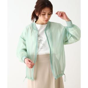 ジャケット ブルゾン ◆シアーリブブルゾン