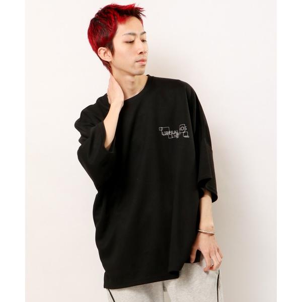 tシャツ 「RE730」リフレクタープリントドルマン 半袖Tシャツ メンズ レディース