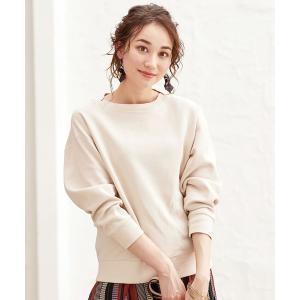 スウェット ドルマンデザイン美人顔プルオーバー