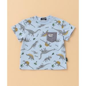 tシャツ Tシャツ 【国立科学博物館】 オーガビッツ ティラノサウルス刺しゅう入りTシャツ