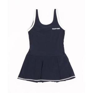 水着 「ANAP GiRL / アナップガール」キッズスクール水着Aラインタイプ /  UPF50＋ キッズ 子供 女の子