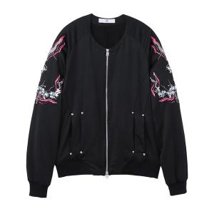 スカジャン メンズ DIET BUTCHER ”SAKURA” embroidery souvenir jacket｜zozo