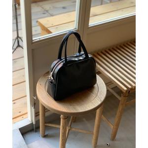 バッグ ボストンバッグ Rename フェイクレザー スクエアミニボストンバッグ