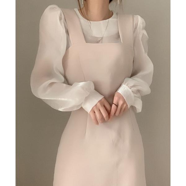 セットアップ シアーブラウス・ワンピースセットアップ レディース