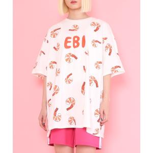レディース tシャツ Tシャツ フード総柄Ｔシャツ(EBI)｜zozo