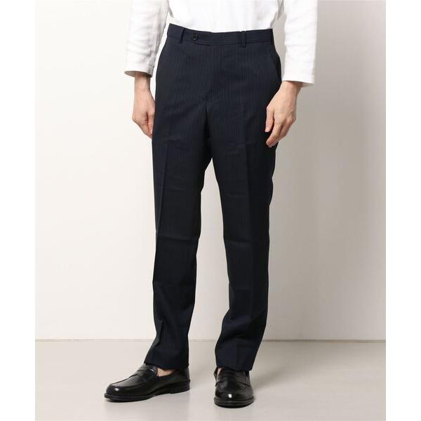 スラックス DETAILS/ オルタネートストライプワンタックスラックス メンズ