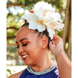 即納☆ ヘアクリップ オレンジ KS-GD078-3755 ヘアアクセサリー フラ