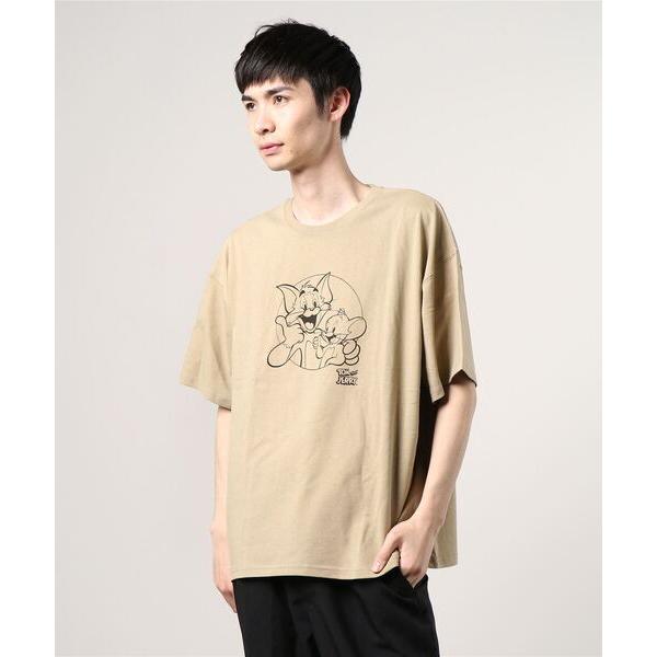 tシャツ TOMandJERRY ビッグシルエットプリント半袖Tシャツ カットソー メンズ
