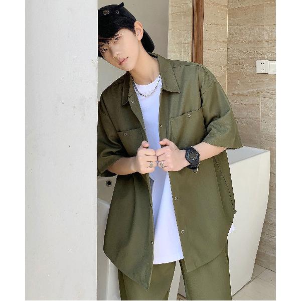 セットアップ 「neos -addictive design-」ルーズシルエット ダブルポケットシャ...