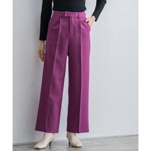 パンツ センタープレスボックスパンツ レディース