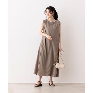 ワンピース 接触冷感 + UV加工 後ろタックAライン ワンピース