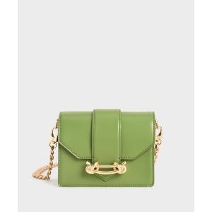 ショルダーバッグ バッグ メタリックバックル クロスボディバッグ / Metallic Buckle Crossbody Bag レディース