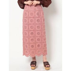 スカート 【To】 カットワーク刺繍ペンシルスカートの商品画像